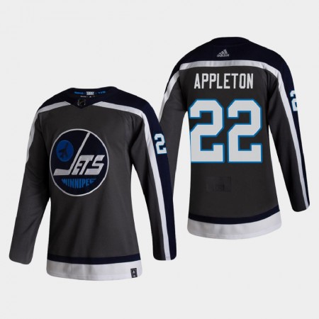 Winnipeg Jets Mason Appleton 22 2020-21 Reverse Retro Authentic Shirt - Mannen